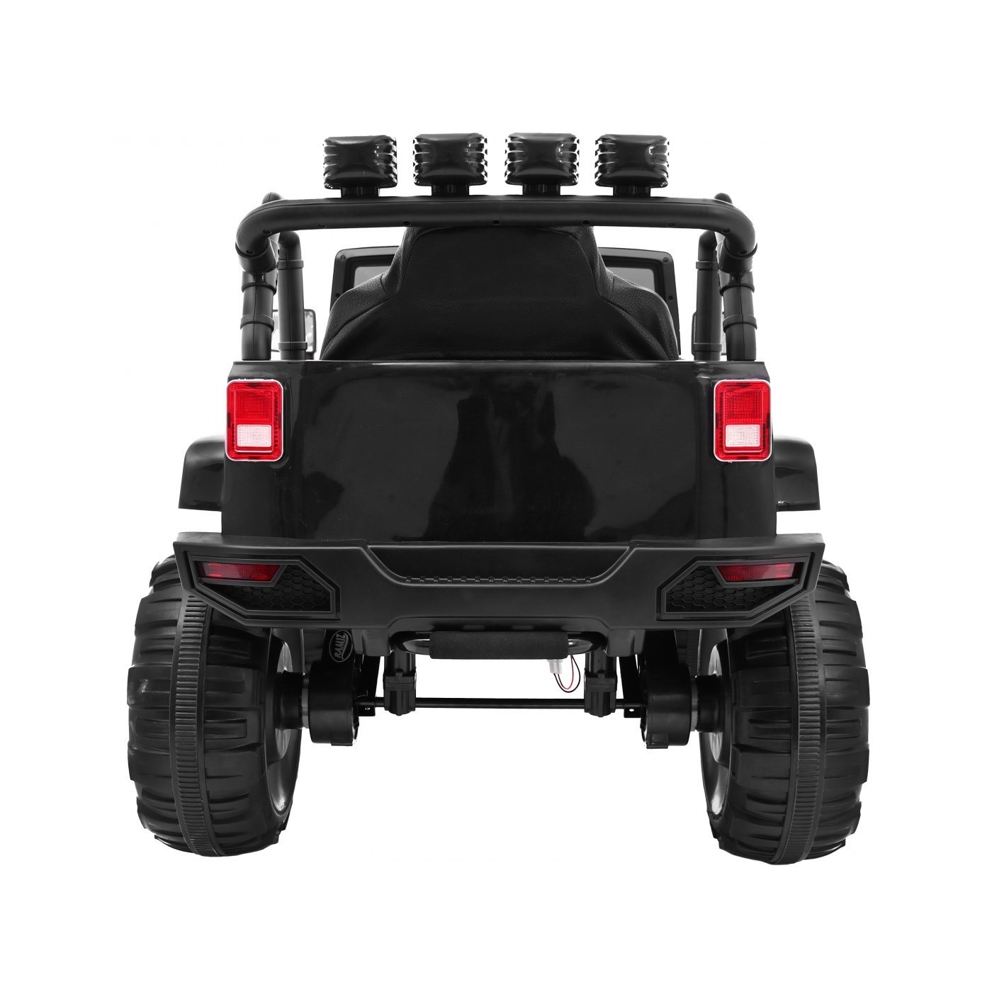 Auto na batériu All Terrain pre deti Čierny Terénny typ jeep + Ovládač + Svietidlá Zvuky