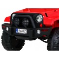 Auto na batériu All Terrain pre deti Červený Terénny typ jeep + Ovládač + Svietidlá Zvuky