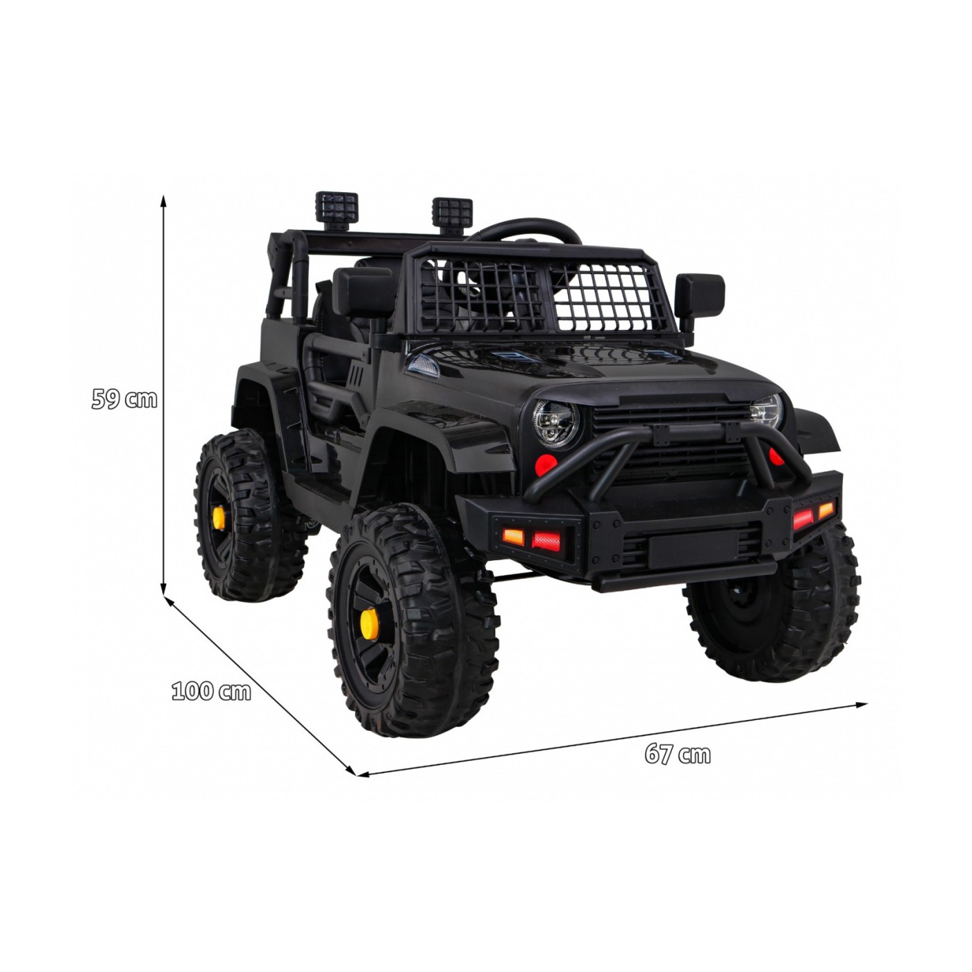 Vozidlo Jeep Dark Night Čierny