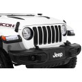Jeep Wrangler Rubicon na batériu pre deti Biely + Ovládač + Rádio MP3 LED + Kolesá EVA