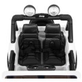 Jeep Wrangler Rubicon na batériu pre deti Biely + Ovládač + Rádio MP3 LED + Kolesá EVA