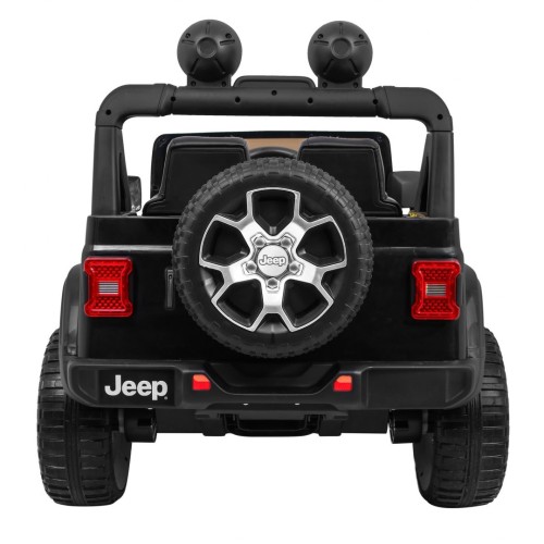 Jeep Wrangler Rubicon na batériu pre deti Čierny + Ovládač + Rádio MP3 LED + Kolesá EVA