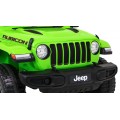 Jeep Wrangler Rubicon na batériu pre deti Zelený + Ovládač + Rádio MP3 LED + Kolesá EVA