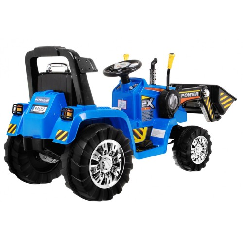 Vozidlo Bágrový Traktor Modrý