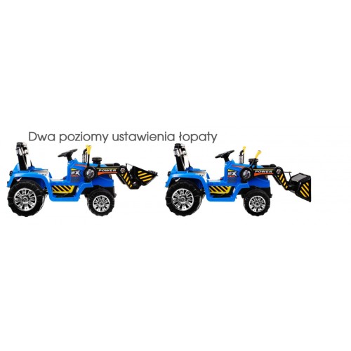 Vozidlo Bágrový Traktor Modrý