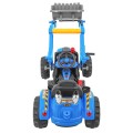 Buldozér na batériu pre deti Traktor Modrý + Pohyblivá lopata + Klaksón + Pásy + 2 rýchlosti