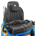 Buldozér na batériu pre deti Traktor Modrý + Pohyblivá lopata + Klaksón + Pásy + 2 rýchlosti