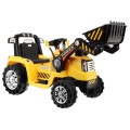 Bágrový Buldozér na batériu pre deti Žltý + Ovládač + Nastaviteľná lopata + Audio + Svietidlá