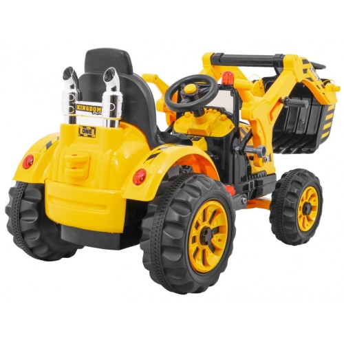 Vozidlo Bágrový Traktor Žltý