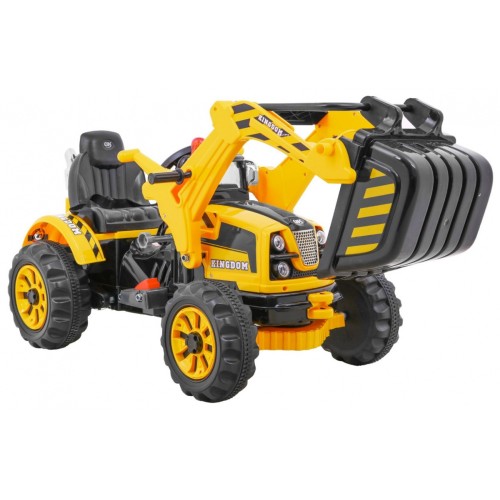 Vozidlo Bágrový Traktor Žltý