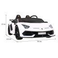 Lamborghini SVJ DRIFT pre 2 deti Biele + Funkcia driftu + Ovládač + MP3 LED + Pomalý štart