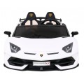 Lamborghini SVJ DRIFT pre 2 deti Biele + Funkcia driftu + Ovládač + MP3 LED + Pomalý štart
