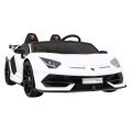 Lamborghini SVJ DRIFT pre 2 deti Biele + Funkcia driftu + Ovládač + MP3 LED + Pomalý štart