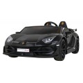 Lamborghini SVJ DRIFT pre 2 deti Čierne + Funkcia driftu + Ovládač + MP3 LED + Pomalý štart