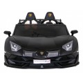 Lamborghini SVJ DRIFT pre 2 deti Čierne + Funkcia driftu + Ovládač + MP3 LED + Pomalý štart