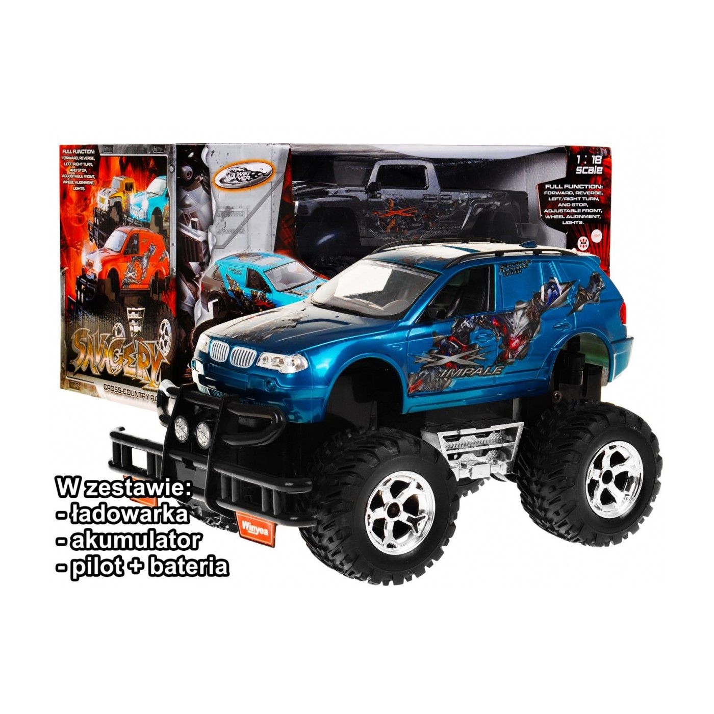 Auto R C W3201NB WINYEA 1 18 Modré