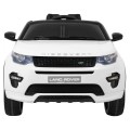 Land Rover Discovery pre deti Biely + Ovládač + 5-bodové pásy + Nastaviteľné sedadlo + EVA + MP3 LED