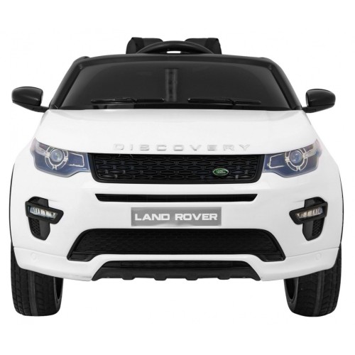 Land Rover Discovery pre deti Biely + Ovládač + 5-bodové pásy + Nastaviteľné sedadlo + EVA + MP3 LED