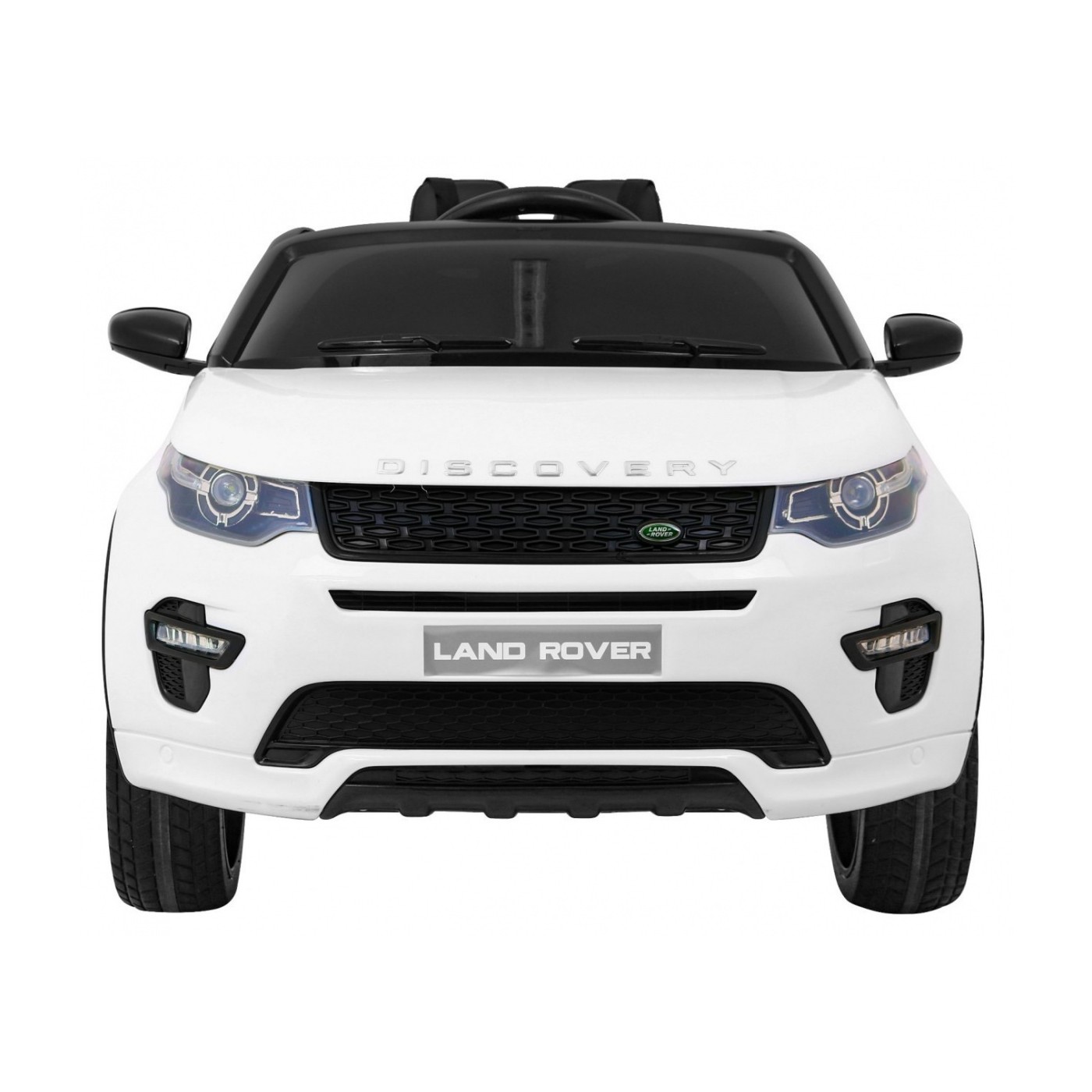 Land Rover Discovery pre deti Biely + Ovládač + 5-bodové pásy + Nastaviteľné sedadlo + EVA + MP3 LED