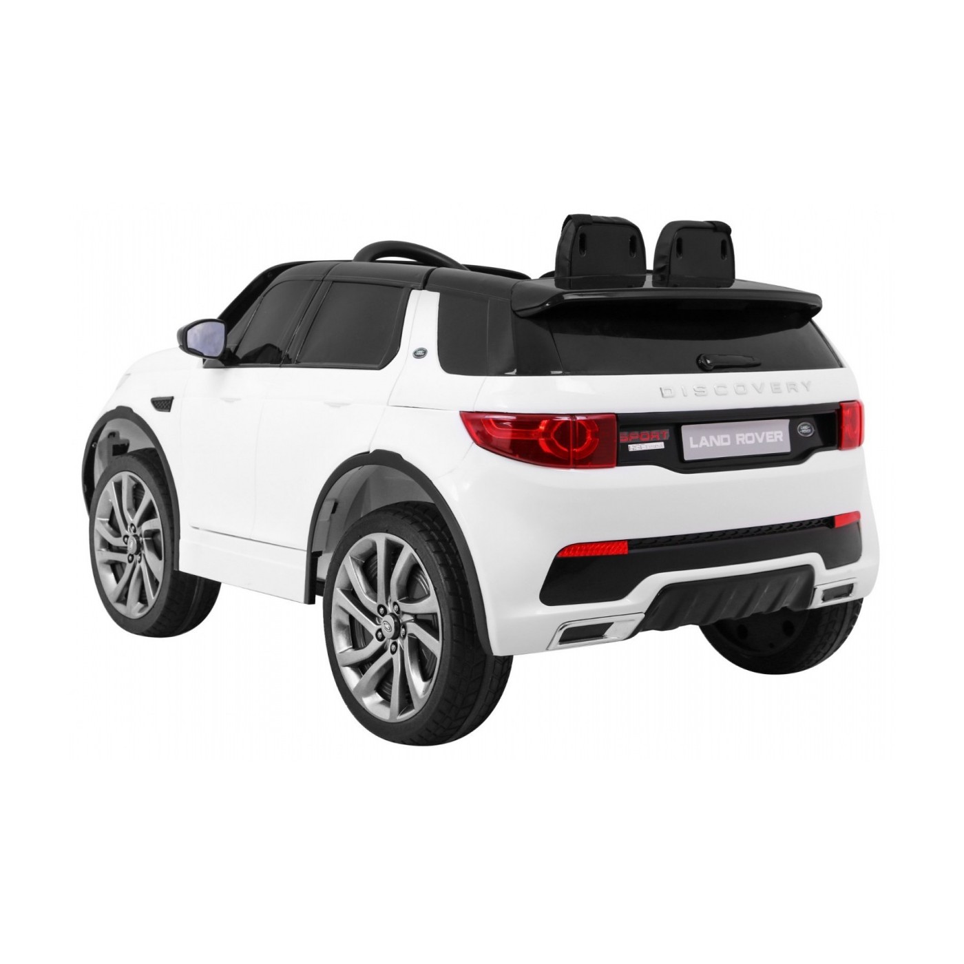 Land Rover Discovery pre deti Biely + Ovládač + 5-bodové pásy + Nastaviteľné sedadlo + EVA + MP3 LED