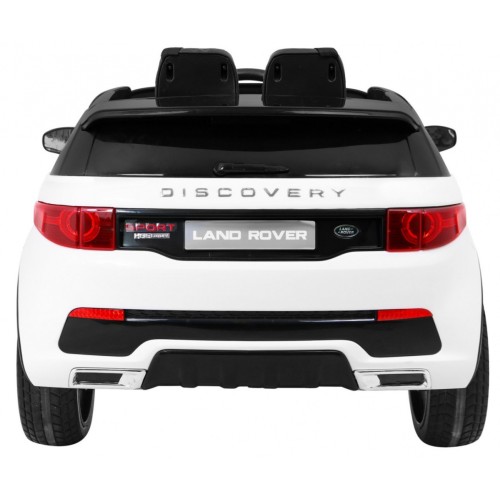 Land Rover Discovery pre deti Biely + Ovládač + 5-bodové pásy + Nastaviteľné sedadlo + EVA + MP3 LED