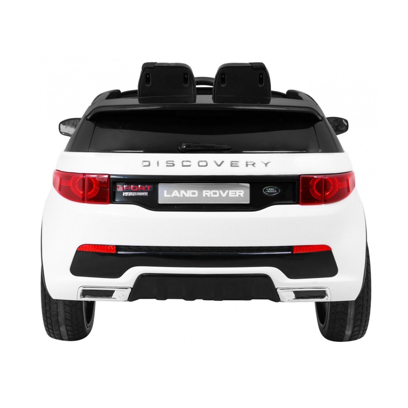 Land Rover Discovery pre deti Biely + Ovládač + 5-bodové pásy + Nastaviteľné sedadlo + EVA + MP3 LED