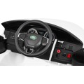 Land Rover Discovery pre deti Biely + Ovládač + 5-bodové pásy + Nastaviteľné sedadlo + EVA + MP3 LED