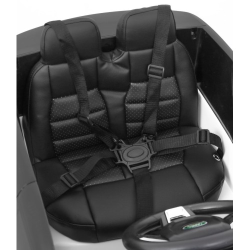 Land Rover Discovery pre deti Biely + Ovládač + 5-bodové pásy + Nastaviteľné sedadlo + EVA + MP3 LED