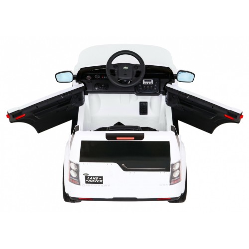 Land Rover Discovery Elektrické autíčko pre deti Biely + Ovládač + Kolesá EVA + Pomalý štart + Rádio MP3