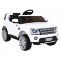 Land Rover Discovery Elektrické autíčko pre deti Biely + Ovládač + Kolesá EVA + Pomalý štart + Rádio MP3