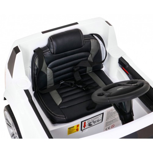 Land Rover Discovery Elektrické autíčko pre deti Biely + Ovládač + Kolesá EVA + Pomalý štart + Rádio MP3