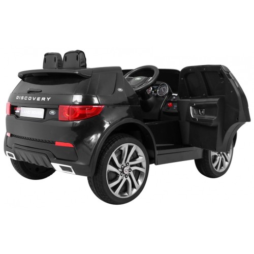 Land Rover Discovery pre deti Čierny + Ovládač + 5-bodové pásy + Nastaviteľné sedadlo + EVA + MP3 LED