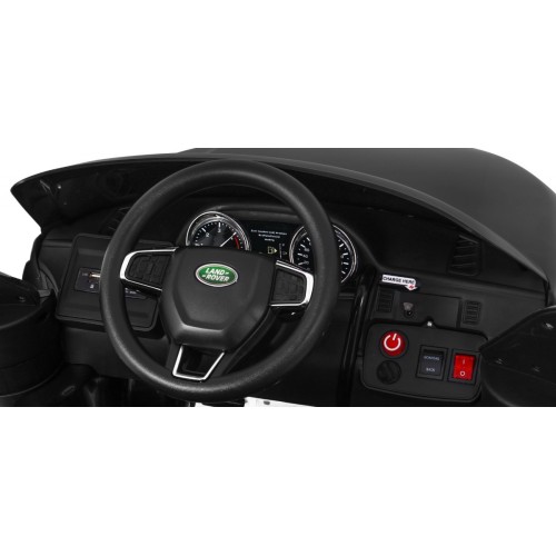 Land Rover Discovery pre deti Čierny + Ovládač + 5-bodové pásy + Nastaviteľné sedadlo + EVA + MP3 LED