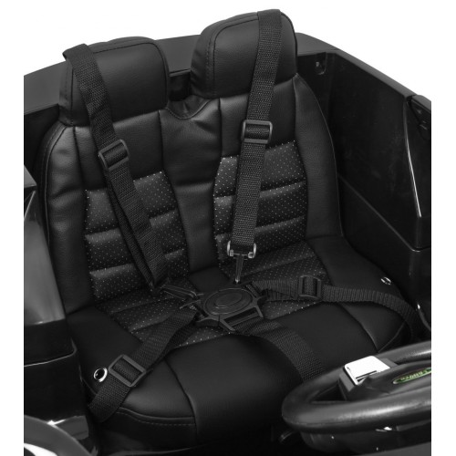 Land Rover Discovery pre deti Čierny + Ovládač + 5-bodové pásy + Nastaviteľné sedadlo + EVA + MP3 LED