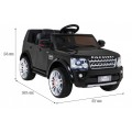 Land Rover Discovery Elektrické autíčko pre deti Čierny + Ovládač + Kolesá EVA + Pomalý štart + Rádio MP3
