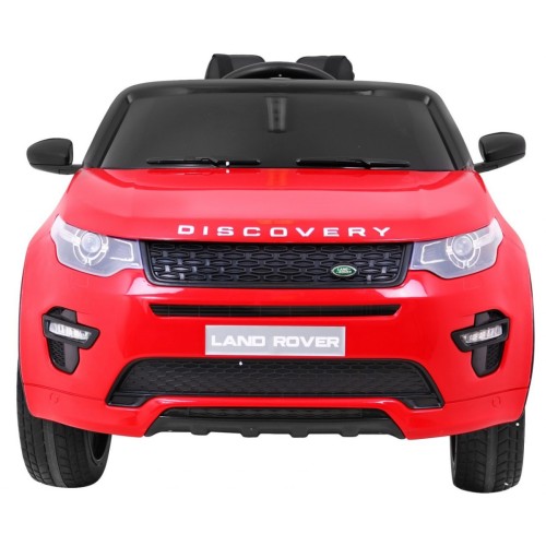Land Rover Discovery pre deti Červený + Ovládač + 5-bodové pásy + Nastaviteľné sedadlo + EVA + MP3 LED