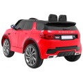 Land Rover Discovery pre deti Červený + Ovládač + 5-bodové pásy + Nastaviteľné sedadlo + EVA + MP3 LED