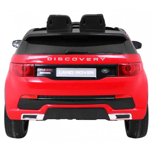 Land Rover Discovery pre deti Červený + Ovládač + 5-bodové pásy + Nastaviteľné sedadlo + EVA + MP3 LED