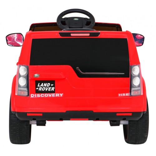Land Rover Discovery Elektrické autíčko pre deti Červený + Ovládač + Kolesá EVA + Pomalý štart + Rádio MP3