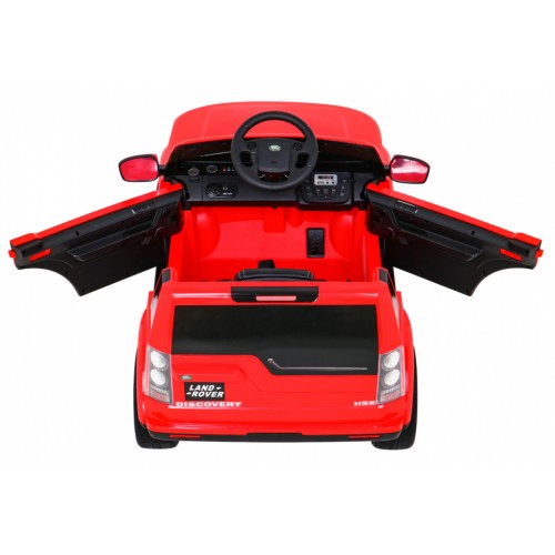 Land Rover Discovery Elektrické autíčko pre deti Červený + Ovládač + Kolesá EVA + Pomalý štart + Rádio MP3