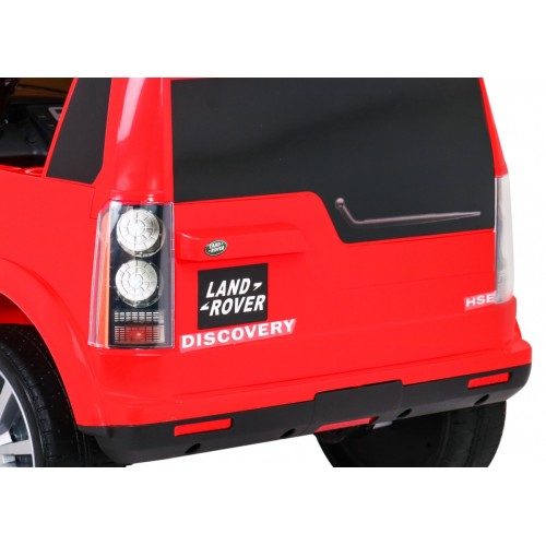 Land Rover Discovery Elektrické autíčko pre deti Červený + Ovládač + Kolesá EVA + Pomalý štart + Rádio MP3