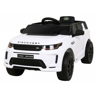 Land Rover Discovery Sport pre deti Biely + Ovládač + Pomalý štart + Funkcia hojdania + MP3 LED