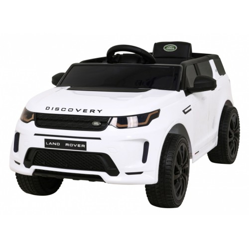Land Rover Discovery Sport pre deti Biely + Ovládač + Pomalý štart + Funkcia hojdania + MP3 LED