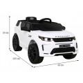 Land Rover Discovery Sport pre deti Biely + Ovládač + Pomalý štart + Funkcia hojdania + MP3 LED