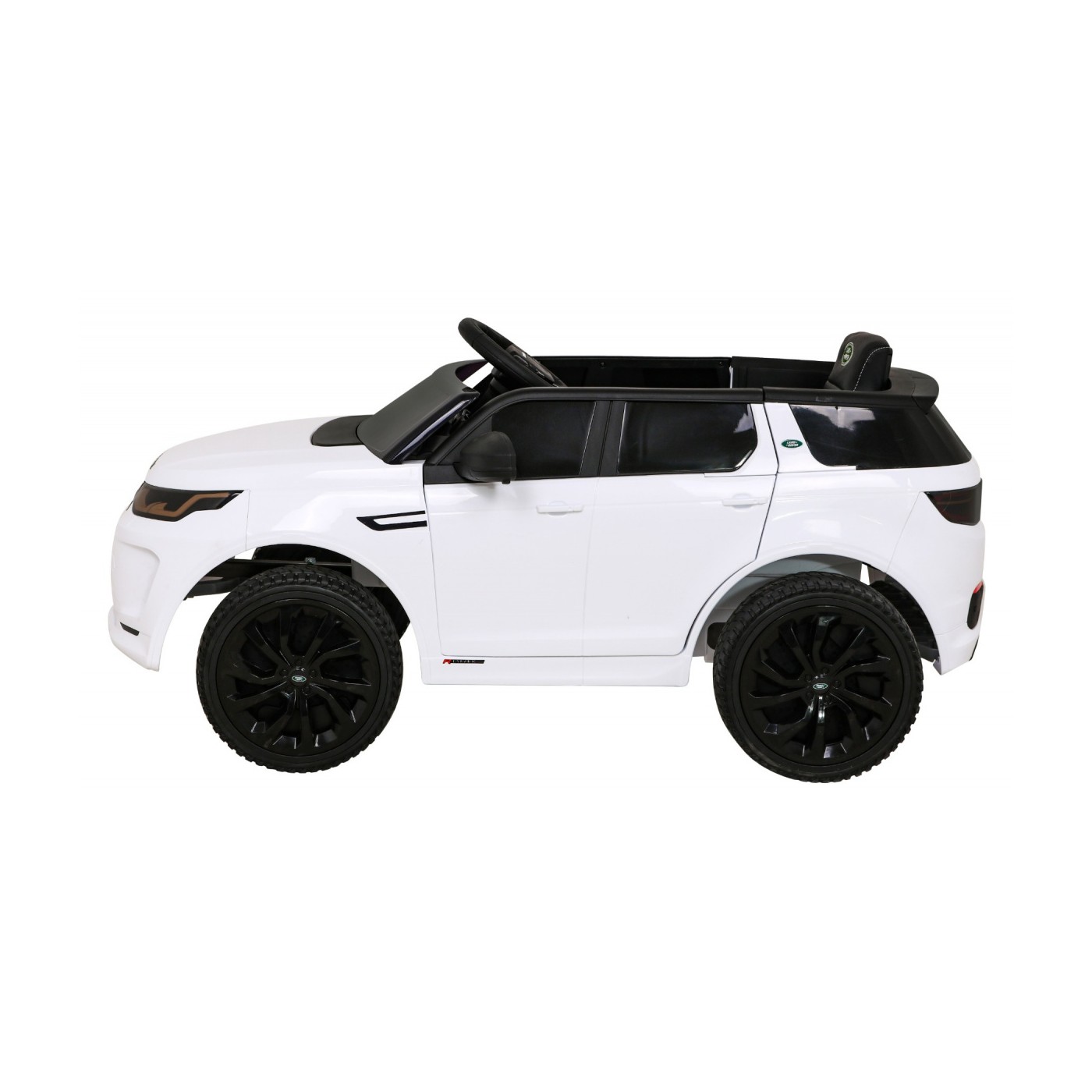 Land Rover Discovery Sport pre deti Biely + Ovládač + Pomalý štart + Funkcia hojdania + MP3 LED