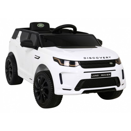 Land Rover Discovery Sport pre deti Biely + Ovládač + Pomalý štart + Funkcia hojdania + MP3 LED