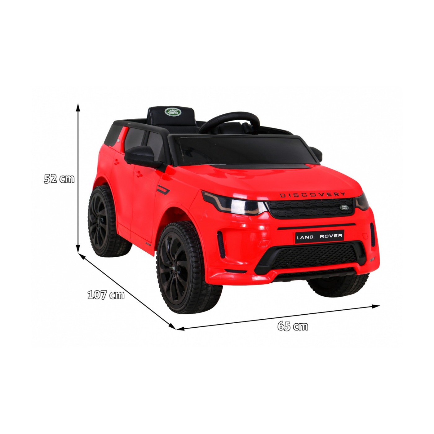 Land Rover Discovery Sport pre deti Červený + Ovládač + Pomalý štart + Funkcia hojdania + MP3 LED