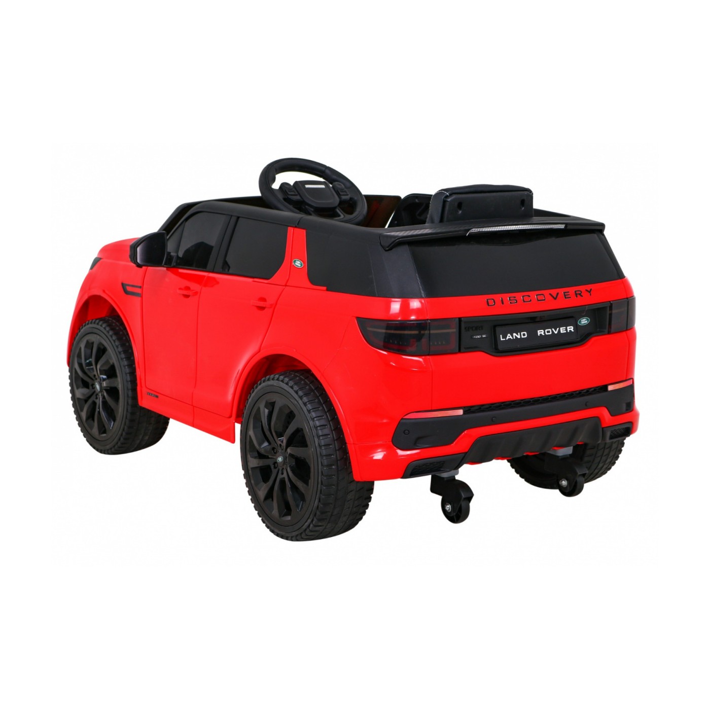 Land Rover Discovery Sport pre deti Červený + Ovládač + Pomalý štart + Funkcia hojdania + MP3 LED