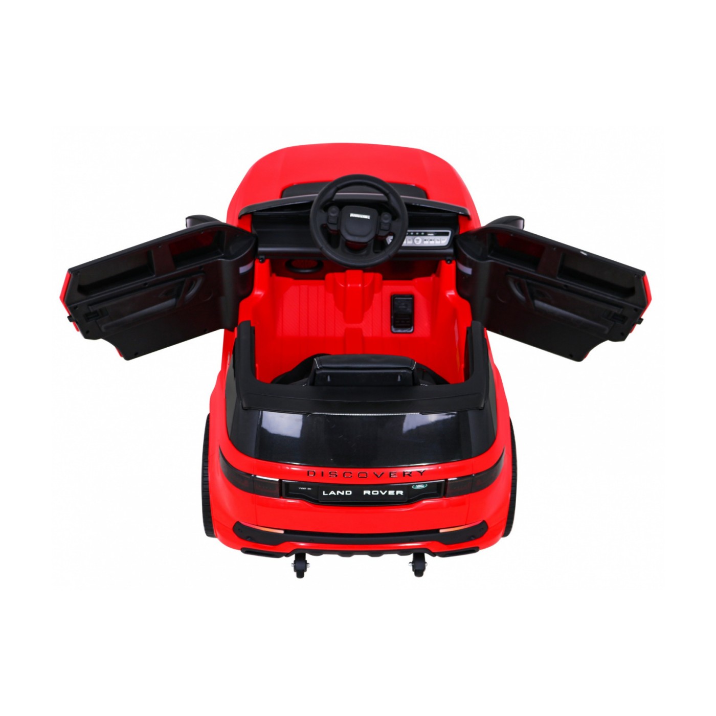 Land Rover Discovery Sport pre deti Červený + Ovládač + Pomalý štart + Funkcia hojdania + MP3 LED