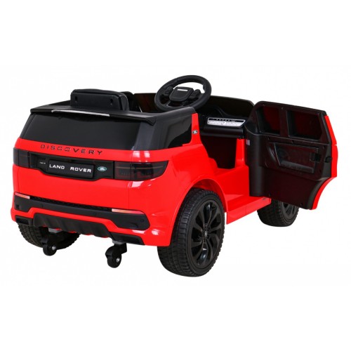 Land Rover Discovery Sport pre deti Červený + Ovládač + Pomalý štart + Funkcia hojdania + MP3 LED